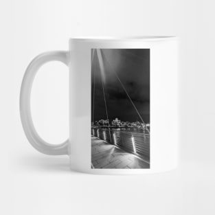 London at Night - Black and White Mug